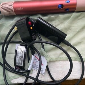 Multifunctional Restored Premium Dyson Hair Styling Set in Pink and Black.